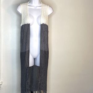 NEW…Cream/Grey sweater cardigan size S (small) from Forever21